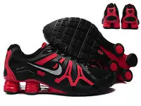 shox turbo+ 13 nike hommes chaussures pas cher black red